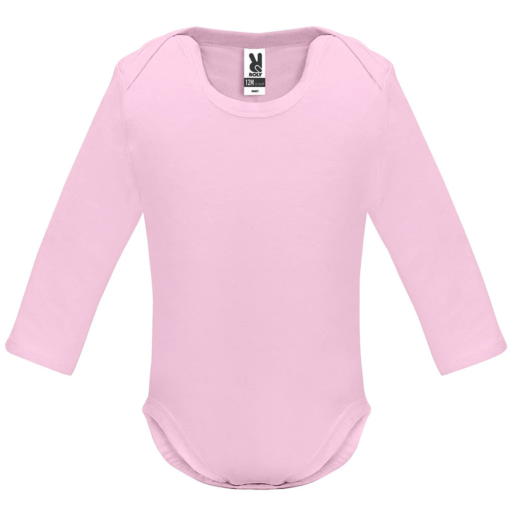 Kojenecké body s dlouhým rukávem 175 g/m² – vlastní DTF potisk