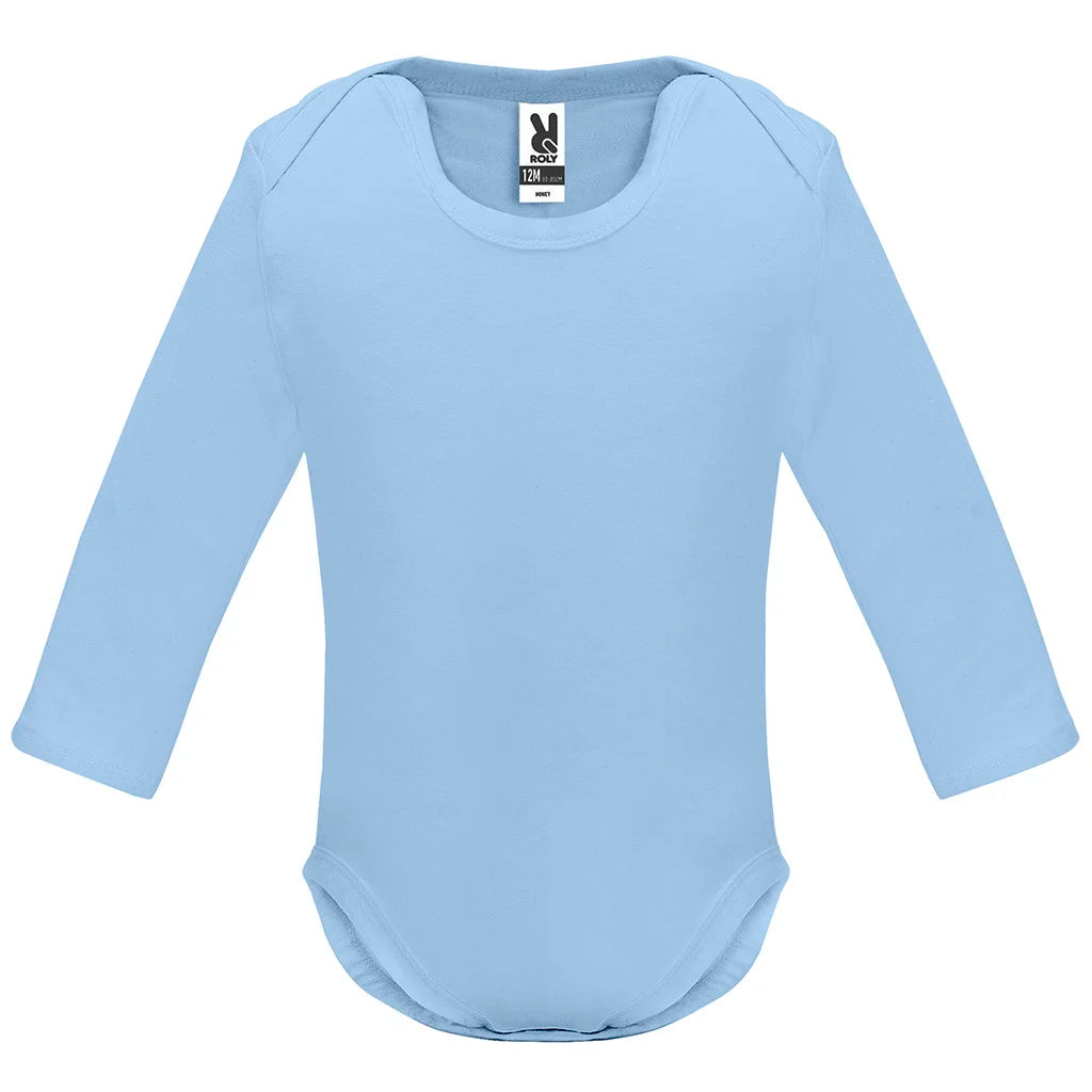 Kojenecké body s dlouhým rukávem 175 g/m² – vlastní DTF potisk