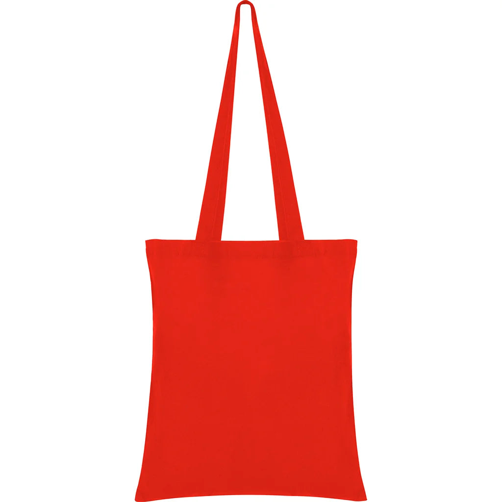 Barevná bavlněná nákupní taška 37 x 41cm 140 g/m² – vlastní DTF potisk