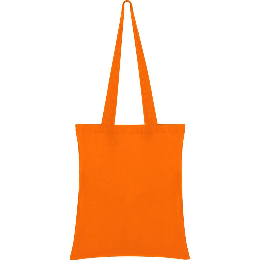 Barevná bavlněná nákupní taška 37 x 41cm 140 g/m² – vlastní DTF potisk