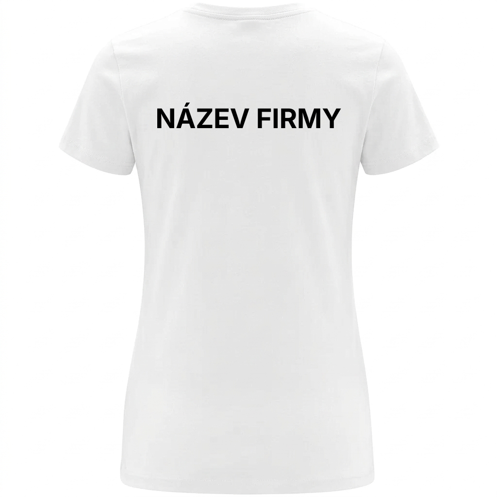Firemní dámské tričko s logem – bavlněné tričko 170 g/m² s vlastním potiskem